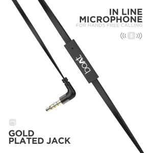 boAt BassHeads 220 Wired Earphones | In the Ear | Black