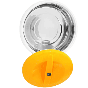 BlueBerrys Wave Yellow White, Inner Steel Casserole Gift Set Combo 600 ml 1200 ml 2000 ml | Thermoware Casserole Set