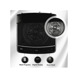 LG with Wi Fi Enabled Fully Automatic Top Load Washing Machine | 11 kg | Black | THD11SWM ABMQEIL