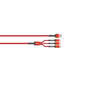 Salpido Braided 3 in 1 Data Cable | Red | SDC-39