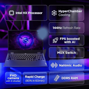 Lenovo LOQ Gaming Laptop | Intel Core i7 13650HX | 16GB |1TB SSD | NVDIA RTX 4050 6GB | 15.6 inch | Grey | 83DV00HBIN