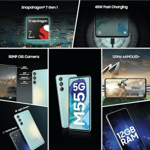 Samsung Galaxy M55 5G | 12GB | 256GB | Denim Black | SM-M556B