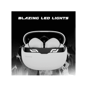 boAt Immortal 101 TWS Earbuds | 30 HRS Playtime Blazing LEDs | White Sabre