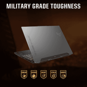 ASUS TUF Gaming A15 | AMD Ryzen 7 Octa Core 7435HS |16 GB | 512 GB SSD | 6GB NVIDIA GeForce RTX 4050 |15.6 Inch |  Mecha Gray | FA507NUR-LP082W