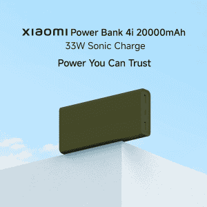 Xiaomi Power Bank 4i | 20000mAh | 33W Super Fast Charging PD | Olive green