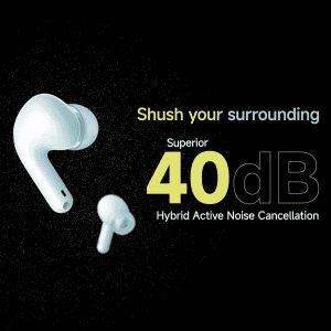 Redmi Buds 5C | Up to 40Db Hybrid Noise Cancellation | Bass White