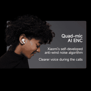 Redmi Buds 5C | Up to 40Db Hybrid Noise Cancellation | Bass White