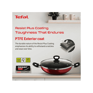 Tefal Simply Chef Non stick Kadai | 28 cm | Aluminium | Rio red | 2100096338