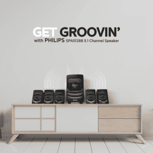 Philips Bluetooth Home Theatre | 40 W | 5.1 Channel | Black | SPA5128B/94