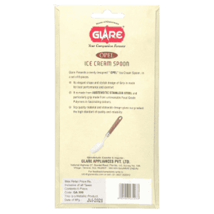 Glare Ice Cream Spoon 6Pc Opal GA309 Assorted Colours