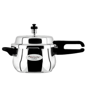 Butterfly Curve Outer Lid Induction Bottom Pressure Cooker | 3 L | Stainless Steel