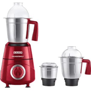 USHA TH800MX3 Thunderbolt Mixer Grinder | 3 jar |  800 W | Red