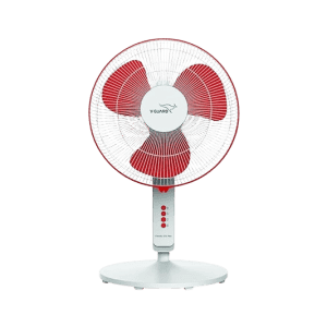 V-Guard Finesta STS Plus Table Fan | 400 mm | 3 Blade | White Red