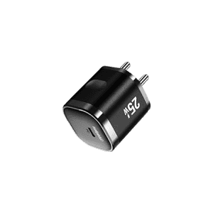 Salpido 25W PD Fast Wall Charger | Robust Scratch-Resistant Design | Black