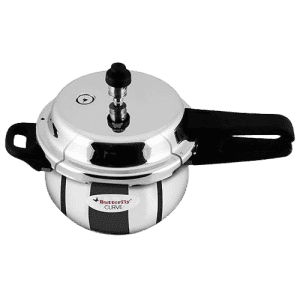Butterfly Curve Outer Lid Induction Bottom Pressure Cooker | 3 L | Stainless Steel