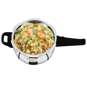 Butterfly Curve Outer Lid Induction Bottom Pressure Cooker | 3 L | Stainless Steel