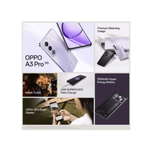 OPPO A3 Pro | 5G | 8 GB RAM | 128 GB | Moonlight purple