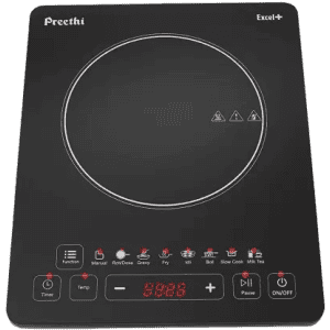 Preethi Excel Plus IC 117 Induction Cooktop | Touch Panel | Black