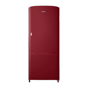 Samsung Single Door Refrigerator |  2 Star | 183 L | Scarlet Red | RR20C11C2RH/HL
