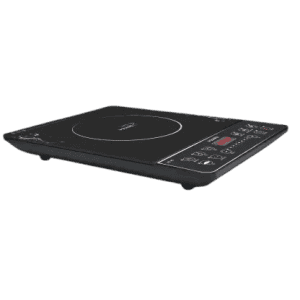 V-Guard VIC 25 Induction Cooktop | 2000 W | Electric Induction Stove with Preset Indian Menu | Temperature Control | Push button | Auto cutoff | Polished Glass
