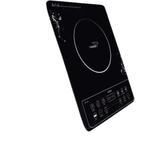 V-Guard VIC 25 Induction Cooktop | 2000 W | Electric Induction Stove with Preset Indian Menu | Temperature Control | Push button | Auto cutoff | Polished Glass