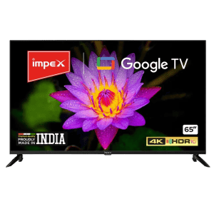 Impex Android 11 LED Google TV | 164 cm (65 inches) | Black | 65S4RLC2
