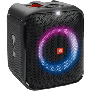 JBL PartyBox Encore Essential Music Synced Strobe Lightshow | PartyBox App 100 W Bluetooth Party Speaker | Black