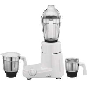 Preethi Popular MG-142 750 W Mixer Grinder 3 Jars | White