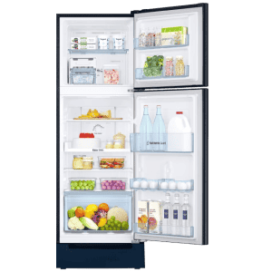 Samsung Frost Free Double Door Refrigerator | 236 L | 2 Star | Camellia Blue | RT28C3122CU/HL