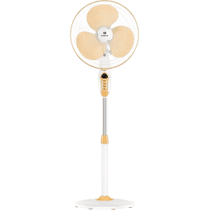 HAVELLS Sprint BLDC 400 mm BLDC Motor with Remote 3 Blade Pedestal Fan | White Yellow