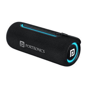 Portronics Bluetooth Speaker | Resound | 215W | HD Sound with Mic | RGB Lights |  Stereo Channel | Black
