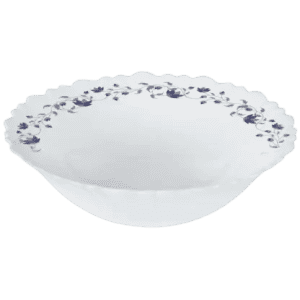 Larah | Borosil |  2Pc Multipurpose Bowl Set | White | Blue