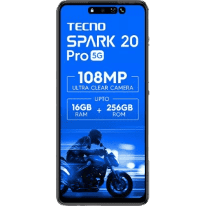 Tecno Spark 20 Pro 5G | 8 GB RAM | 128 GB | Glossy white