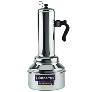 Blueberrys 100% Stainless Steel Puttu Kudam Maker with LidFood Grade | 1334-Silver