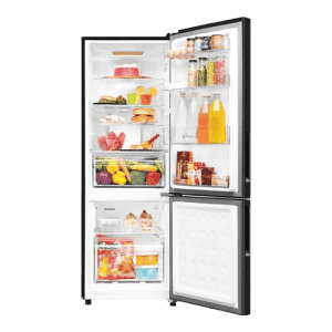 Haier Frost Free Bottom Mount Refrigerator | 237 Litres | Black | HRB-2872BGB-P