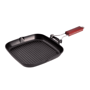 Wonderchef Caesar Folding Nonstick Grill Pan | 24 cm | 5 mm | Black