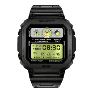 Fire Boltt Retro Smartwatch | Black | BSW175