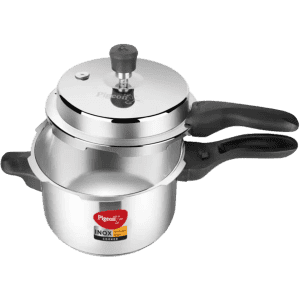 Pigeon Inox Stainless Steel Induction Bottom Pressure Cooker | 3 L