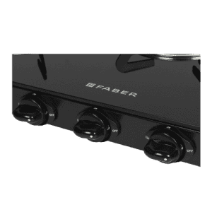 Faber Power Glass Cooktop | 3 Burner | 3BB BK