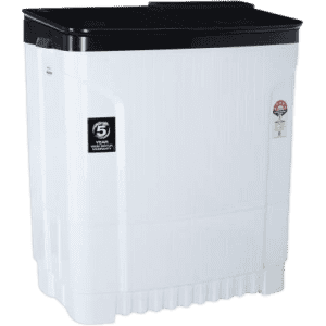 Godrej Semi Automatic Top Load | 8 kg | Black White | WSEDGE ULT 80 5.0 DB2M CSBK