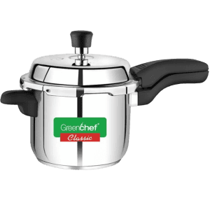 GREENCHEF CLASSIC 2 IN 1 | COMBI WITH SINGLE LID SS(3+2L) | PRESSURE COOKER