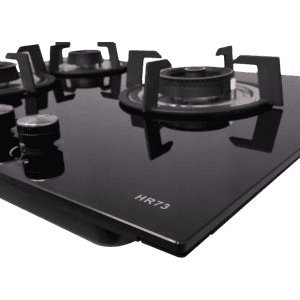 PureFlames Cook Hob Auto Ignition | 3 Burner | Black | S 70