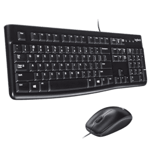 Logitech | Wired USB Keyboard and Mouse | Black | MK120