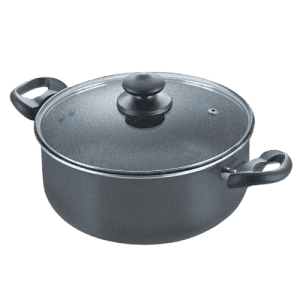 Prestige Non Stick Omega Deluxe Granite Sauce Pan | 260mm | Black | 36313