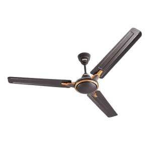 USHA Racer Chrome Ceiling Fan | 1200MM | Ultra High Speed 400RPM  | Rich Smoke Brown