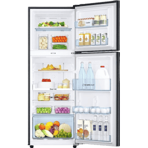Samsung Digital Inverter Frost-Free Double Door Refrigerator | 236L | 3 Star | Convertible 3 In 1 | Luxe Black | RT28C3733BX/HL