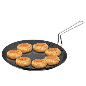 Hawkins Non Stick Flat Tawa | NFT30P | 30 cm | Plastic Handle
