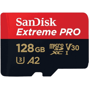 SanDisk Extreme Pro MicroSDHC Memory Card | 200 MB/s | 128 GB | Class 10