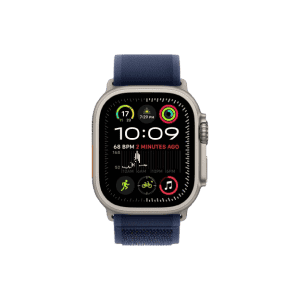 Apple Watch Ultra 2 | 49mm | M/L | Natural Titanium Case with Blue Trail Loop | Blue Strap | MX4L3HN/A