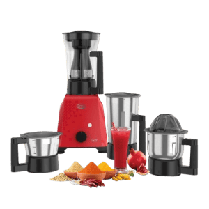 Ultra Topp Plus  Liquidizer Mixer Grinder |  750W | 4 Jars | Red